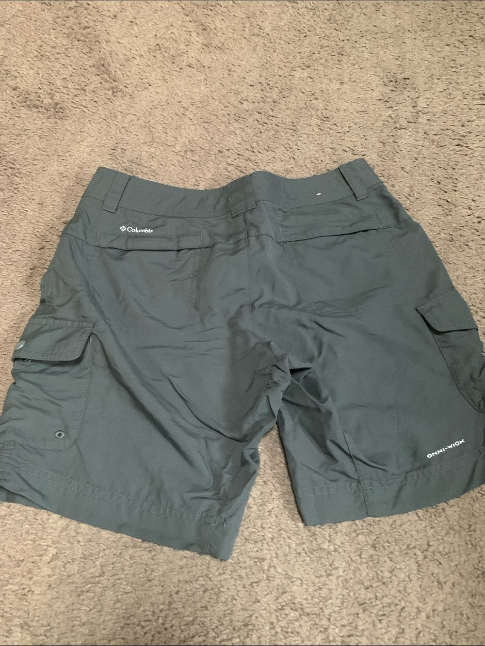 Columbia women’s hiking shorts. Gray with Omni-wick